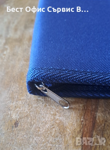 папка луксозна за документи с цип синя размер A4, снимка 8 - Ученически пособия, канцеларски материали - 52788839
