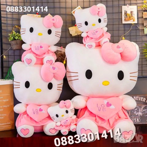 Hello Kitty Плюшено коте 35см Хело Кити , снимка 4 - Плюшени играчки - 42059761