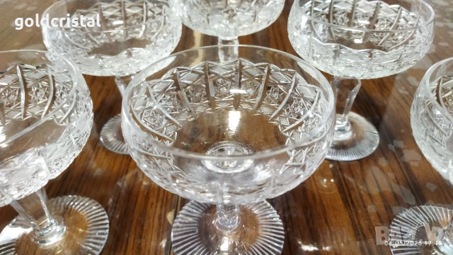кристални чаши Бохемия , снимка 9 - Антикварни и старинни предмети - 50541244