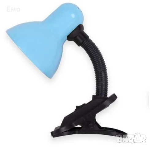 Настолна лампа със щипка с цветове за всеки стил - Кага, Е27, снимка 8 - Настолни лампи - 48615738