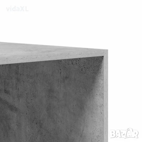 vidaXL Гардероб с чекмеджета бетонно сив 50x50x200 см инженерно дърво, снимка 7 - Гардероби - 56147676