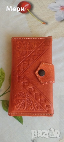 Дамско портмоне от естествена кожа, снимка 8 - Портфейли, портмонета - 54346188