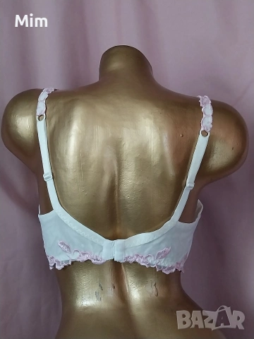 Lise CHARMEL 85 E Бял сутиен на цветя , снимка 6 - Бельо - 53028190