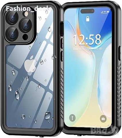Пълна телесна защита: Oterkin водоустойчив калъф за телефон iPhone 15 Pro Max Айфон кейс, снимка 1 - Калъфи, кейсове - 42559882