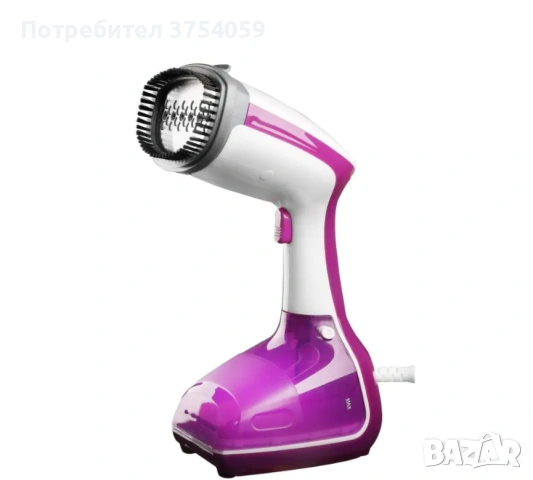 Уред за вертикално гладене с пара Voltz, 1000W, 280 мл., Бял с лилаво