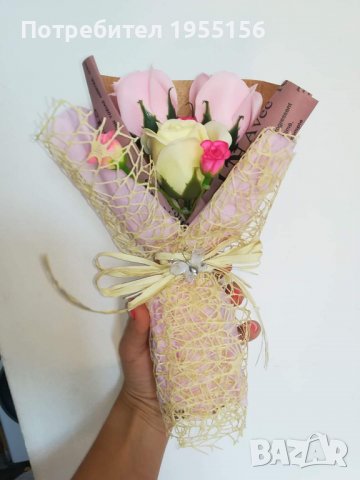 Букети със сапунени рози, снимка 11 - Изкуствени цветя - 37996844