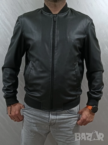 Кожени якета Zara , снимка 2 - Якета - 52433348