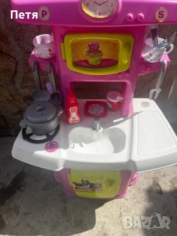 Детска кухня + подарък количка за пазар, снимка 2 - Други - 49872111