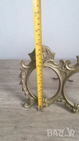 Бронзова двойна настолна рамка за снимки, снимка 5 - Други ценни предмети - 42458638