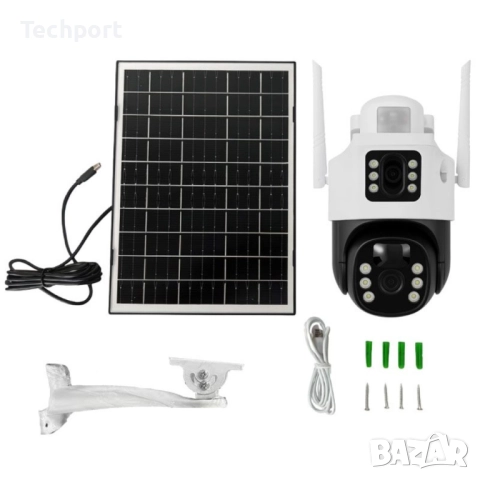 Соларна камера V380 Pro – 8MP, снимка 2 - HD камери - 52504481