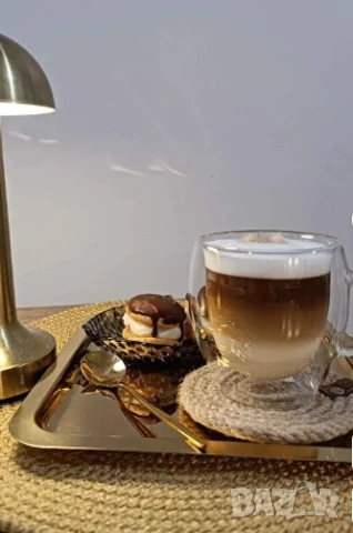 Стъклена чаша за кафе с двойно дъно 200ml