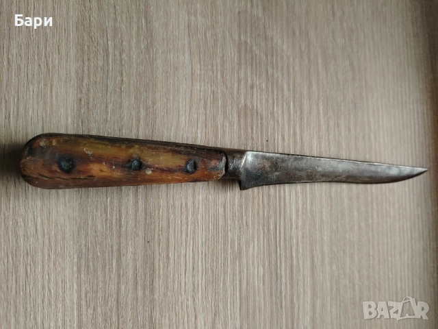Стар автентичен български малък кован нож каракулак 19век, снимка 2 - Колекции - 51970979