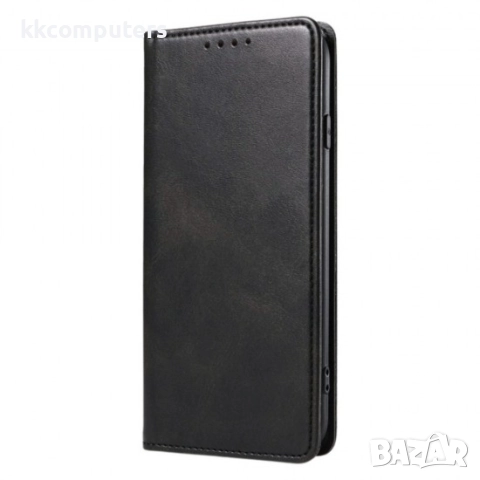 Калъф тефтер флип bSmart Magnetic Book страничен, За Samsung Galaxy S25 FE, Черен и Протектор