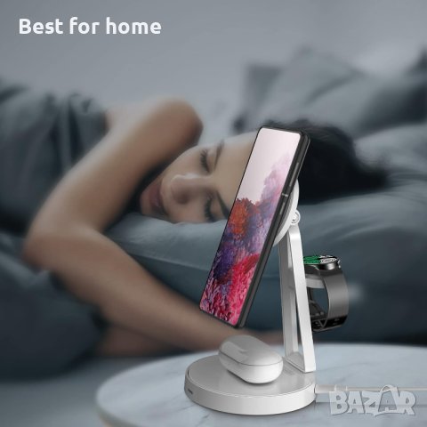 POPGMMT зарядна станция за Samasungв 1, безопасно за Mag, индуктивно безжично зарядно устройство,, снимка 3 - Безжични зарядни - 42395728