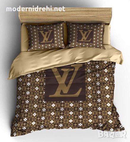 Луксозен Спален Комплект Louis Vuitton код 13, снимка 1 - Спално бельо - 31082202
