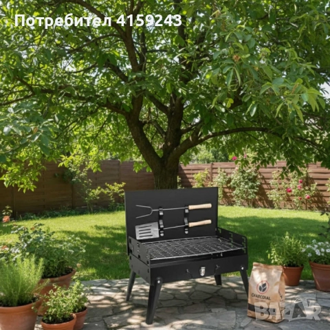 Градинска сгъваема скара за къмпинг и пикник, снимка 2 - Барбекюта - 52964703