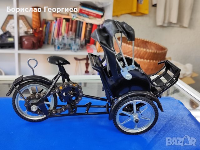 Метален макет на рикша