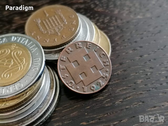 Mонета - Австрия - 2 гроша | 1925г., снимка 2 - Нумизматика и бонистика - 31539905