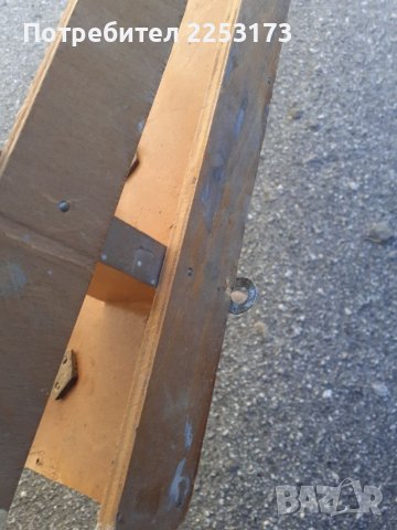 Селска дървена вила за сено и закачалка с месингови куки, снимка 5 - Декорация за дома - 38085350