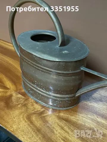 Ретро Лейка за цветя от мед, снимка 7 - Декорация за дома - 48418255