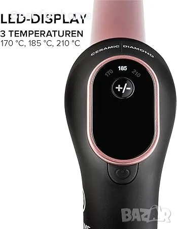 Маша с керамично покритие, диаметър 25 мм, Bellissima , снимка 4 - Маши за коса - 49772645