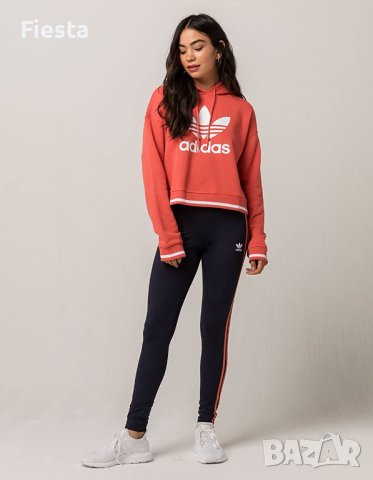 Оригинален тъмно син клин Adidas Originals Active Icon 3-Stripe Leggings, снимка 11 - Клинове - 40546482