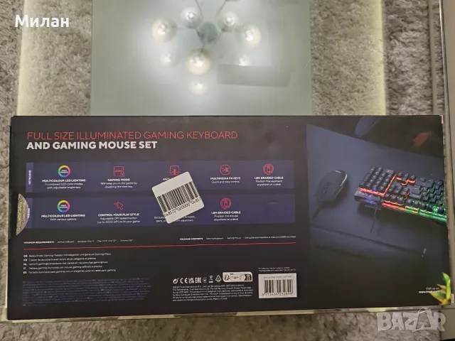 Гейминг клавиатура с мишка Azor, снимка 4 - Клавиатури и мишки - 49393158