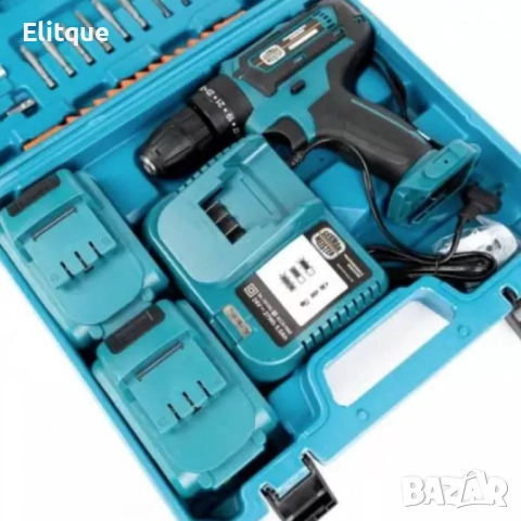 Акумулаторен винтоверт с две батерии и аксесоари, снимка 2 - Друга електроника - 52852515