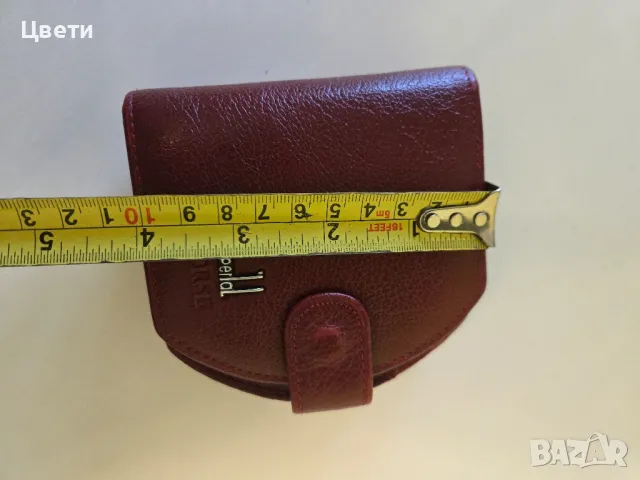 Портфейл естествена кожа 20 лв бордо, снимка 9 - Портфейли, портмонета - 49660060
