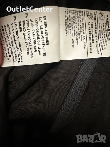 Пола от вълнена смес Benetton, снимка 3 - Поли - 53903841