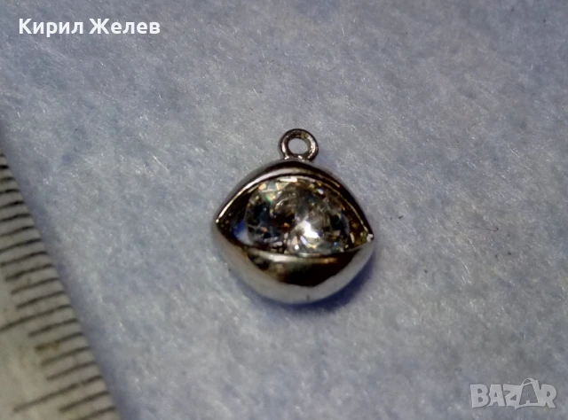 СКЪПОЦЕНЕН РОДИРАН МЕДЕН МЕНДАНТ - ОКО с ЮВЕЛИРНО ФАСЕТИРАН БЛЕСТЯЩ ФИАНИТ 27422, снимка 5 - Колиета, медальони, синджири - 50510696