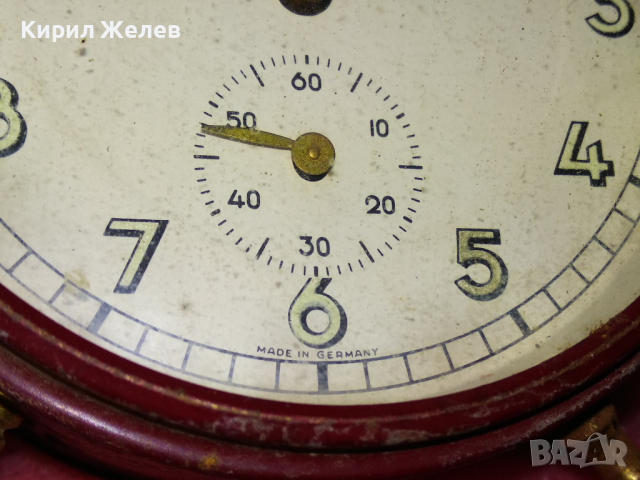 JUNGHANS MADE in GERMANY Стар КОЛЕКЦИОНЕРСКИ МЕХАНИЧЕН НЕМСКИ БУДИЛНИК от ЦАРСКО ВРЕМЕ ЮНГХАНС 43689, снимка 13 - Антикварни и старинни предмети - 44536207