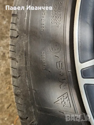 Джанти BORBET 17" 5х112 7.5Jx17 с гуми Dunlop 225/45 R17, снимка 9 - Гуми и джанти - 56243555