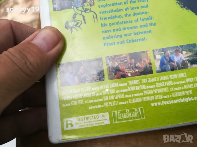 SIDEWAYS-DVD 0705251809, снимка 12 - DVD филми - 50194520