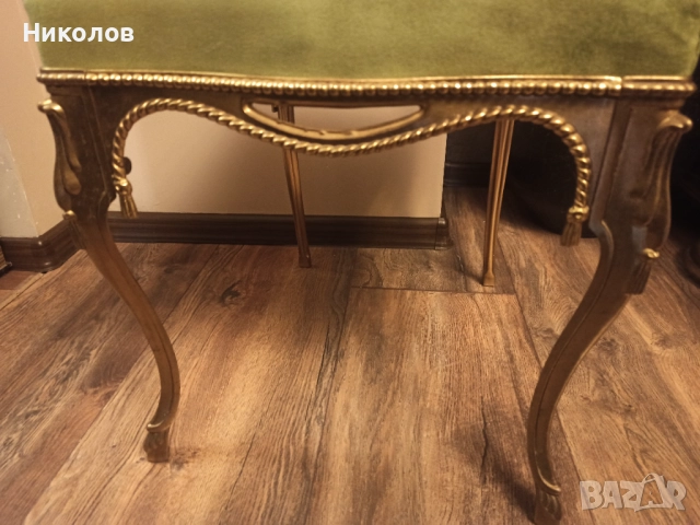 Месингов стол Peris Andreu , снимка 6 - Антикварни и старинни предмети - 52573614