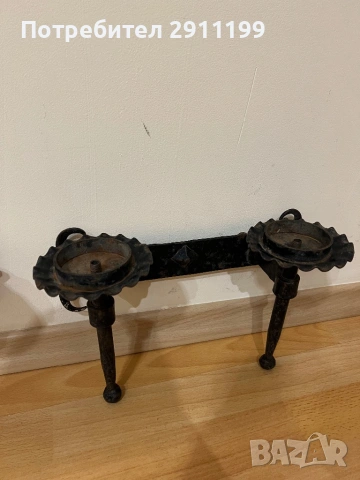 Аплик / свещник за стена, 2 бр., снимка 4 - Антикварни и старинни предмети - 54267073