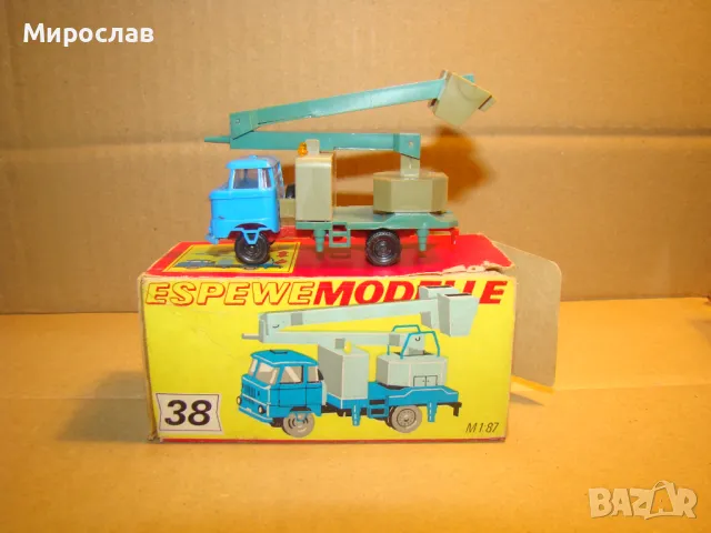 ESPEWE IFA H0 1/87 МОДЕЛ АВТО ВИШКА КРАН КАМИОН КОЛИЧКА, снимка 3 - Колекции - 48876352