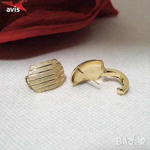 Обеци с 14К златно покритие 2141886, снимка 2 - Обеци - 53882337