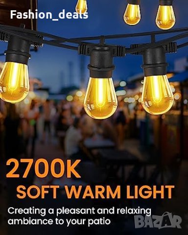 Нов комплект LED Крушки 6 броя Luxvista S14 Топло Бяло 2700K за Гирлянди, снимка 2 - Крушки - 42839118