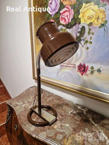 Уникална рядка антикварна шведска настолна лампа , снимка 4 - Настолни лампи - 53932457