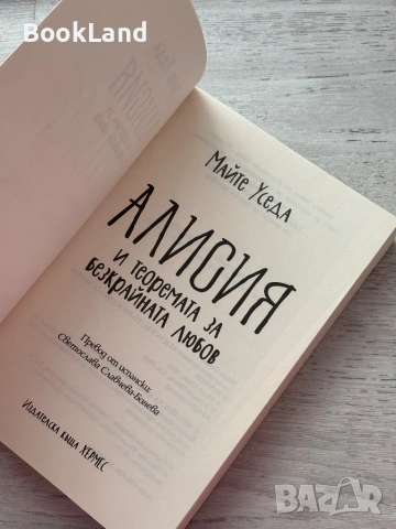 Алисия и теоремата за безкрайната любов , снимка 6 - Други - 53199310