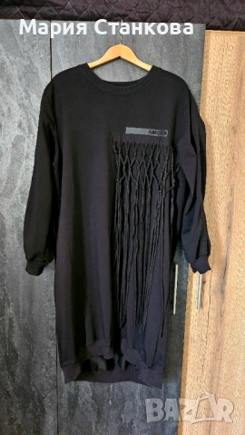 Голям размер туники рокли с дълъг ръкав, снимка 3 - Туники - 54162751