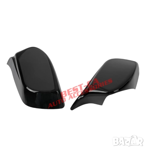 Капаци за огледала със щипки черен пиано лак Batman Style подходящи за BMW E60 E61 pre-facelift , снимка 3 - Аксесоари и консумативи - 52687710