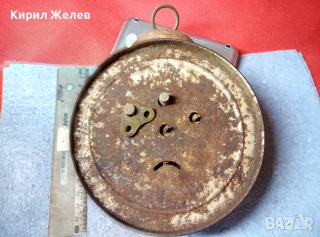 Старинен КОЛЕКЦИОНЕРСКИ НЕМСКИ МЕХАНИЧЕН БУДИЛНИК РЕТРО НАСТОЛЕН ЧАСОВНИК 44041, снимка 3 - Антикварни и старинни предмети - 47685930