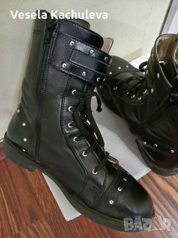 Продавам дамски боти от естествена кожа , снимка 3 - Дамски боти - 53284408