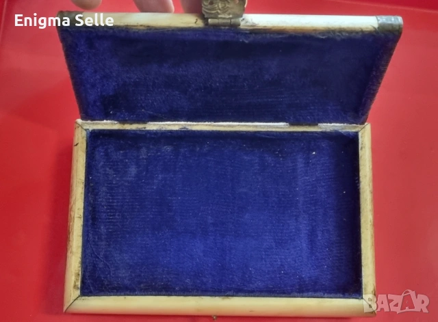 Vintage кутия за бижута от кост и месинг , снимка 5 - Антикварни и старинни предмети - 53321717