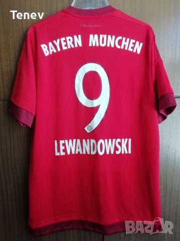 Bayern Munich Lewandowski Adidas оригинална тениска Левандовски Байерн Мюнхен 2015/2016 M