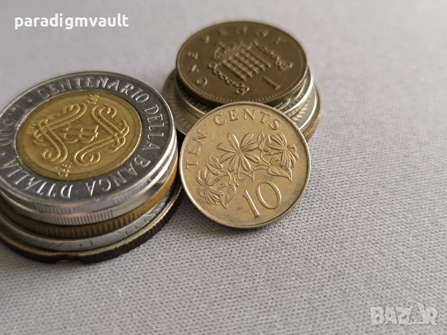 Монета - Сингапур - 10 цента | 2011г.