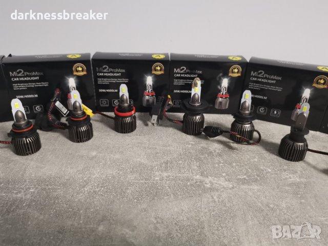 LED крушки за основни фарове  H1 Н4 Н7 Н11 НВ3 НВ4 Mi2ProMax LED 8000 lm, снимка 7 - Аксесоари и консумативи - 38267386