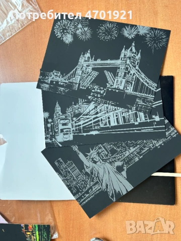 Скреч карти със забележителности - 3бр, снимка 2 - Пъзели - 53136514
